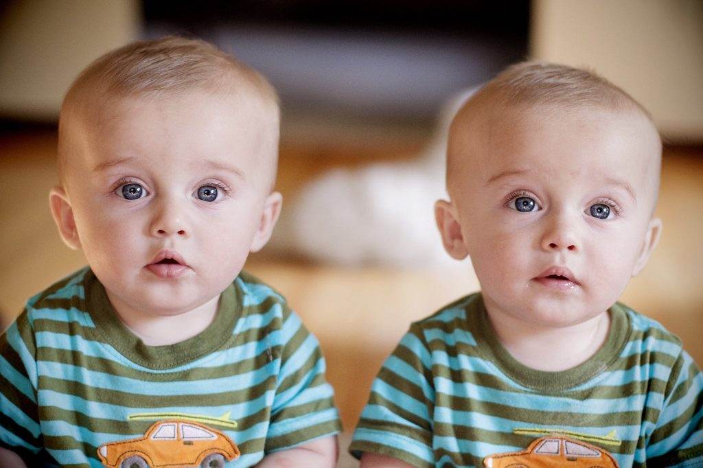 Twin brothers babies
