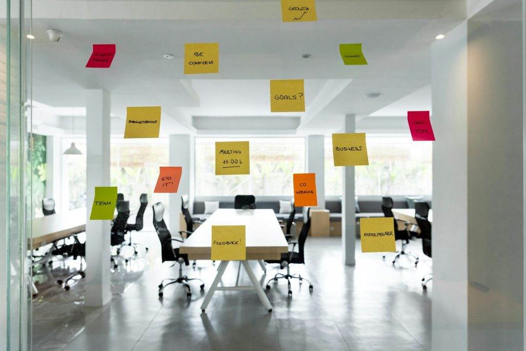 Empty coworking space