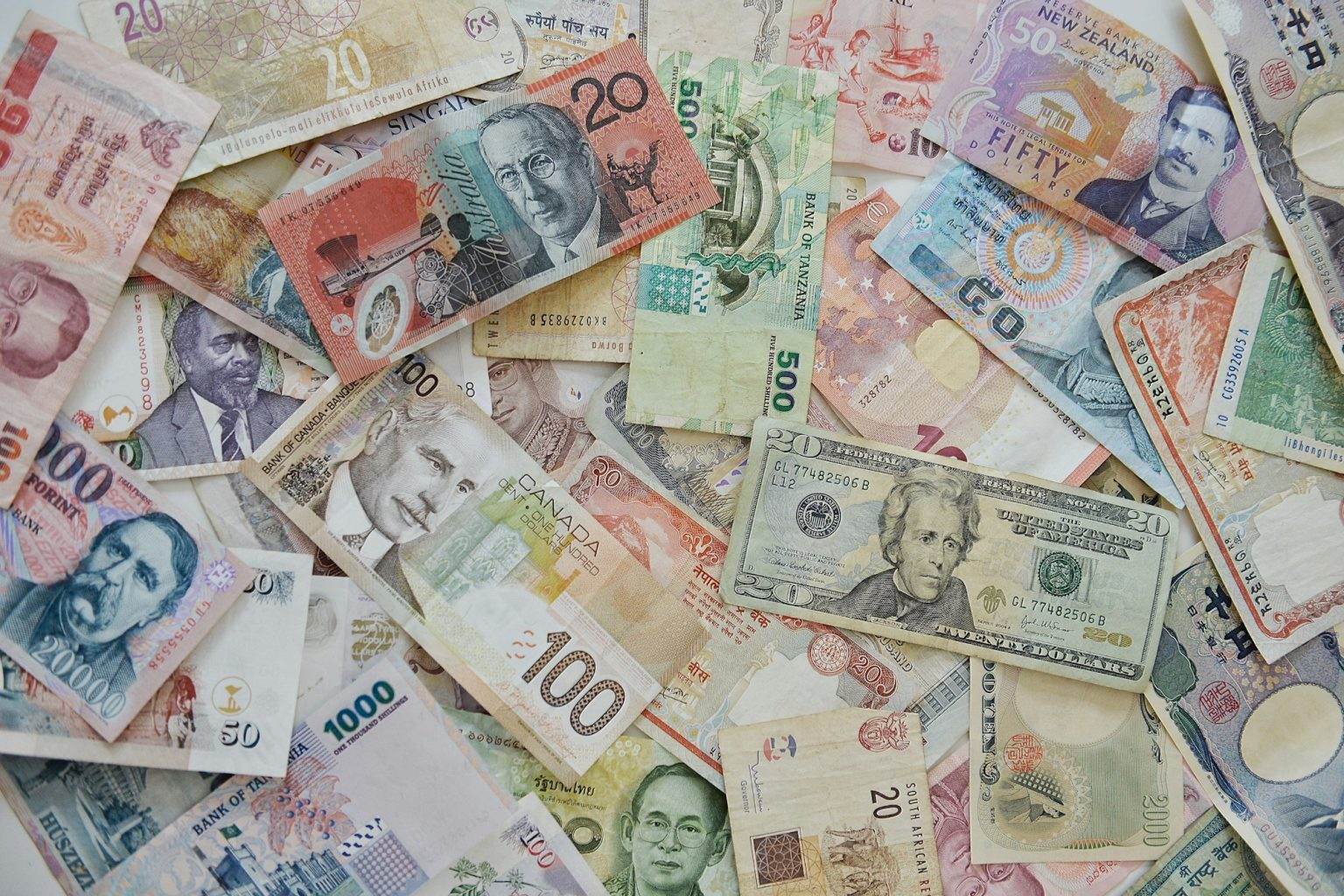 Global currency and bank notes