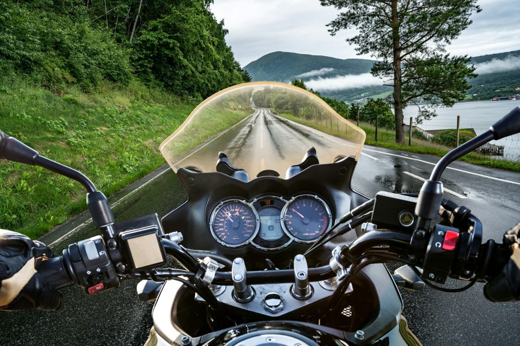 Biker First-person view
