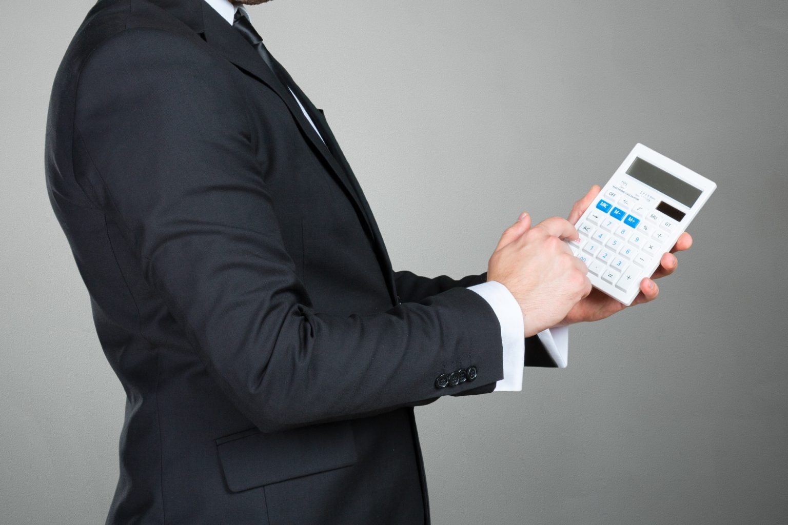 Accountant Businessman with calculator