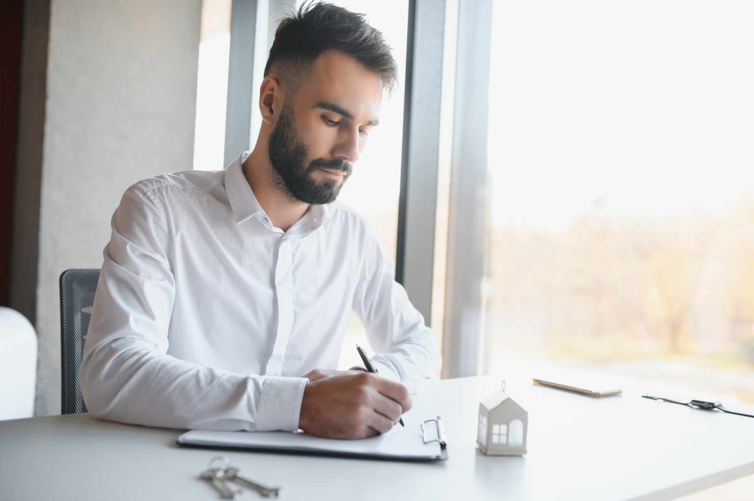 Realtor or real estate agent. The concept of selling or renting real estate.