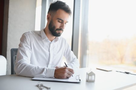 Realtor or real estate agent. The concept of selling or renting real estate.