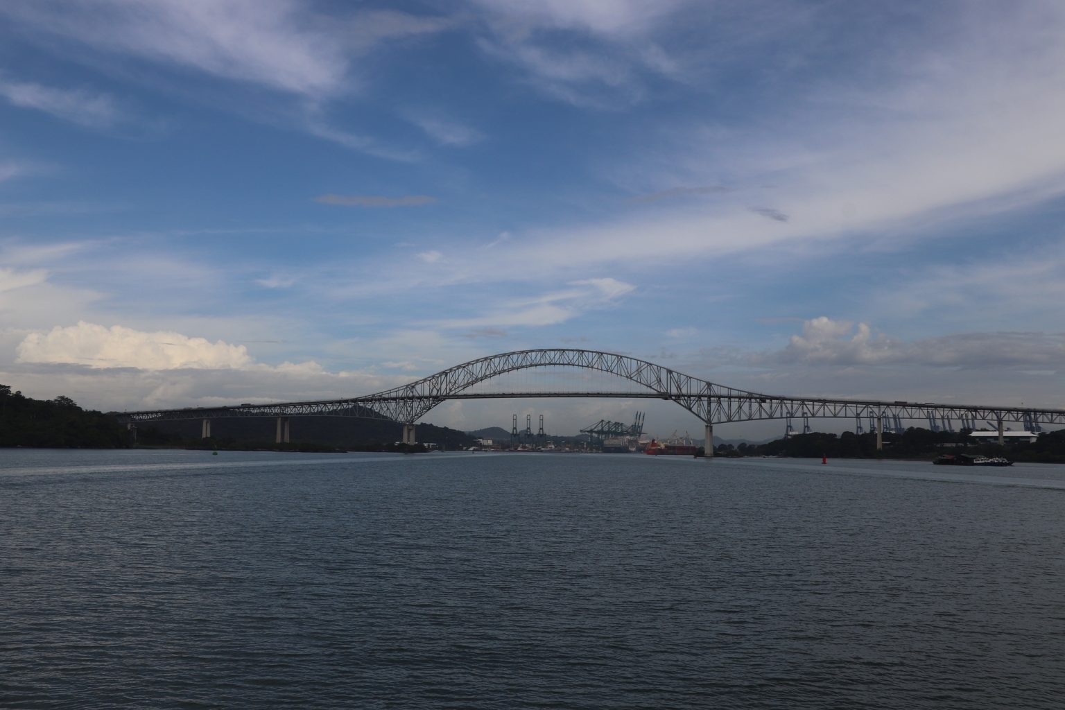 Bridge of the Americas in the Panama Canal.