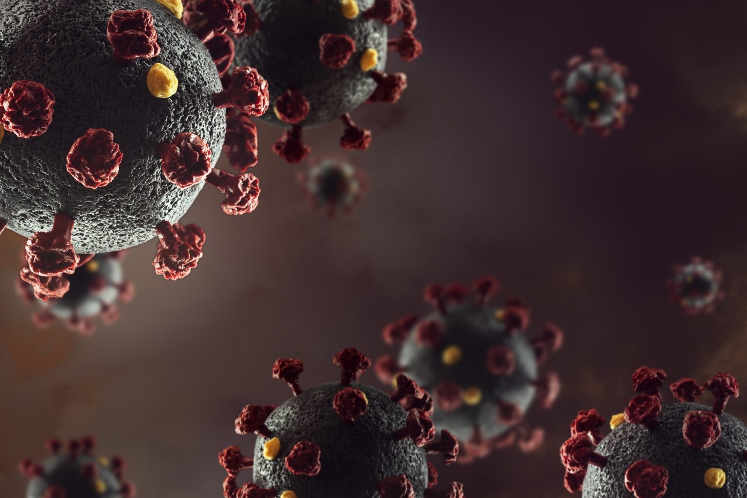 COVID-19 background with Coronavirus