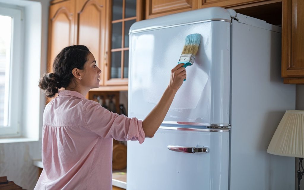 peindre un frigo