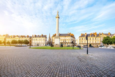 Nantes city in France