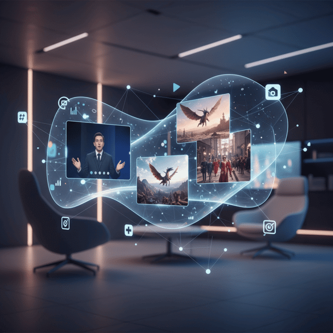 Repr&eacute;sentation d&rsquo;une production d&rsquo;images et de vid&eacute;os g&eacute;n&eacute;r&eacute;es par IA avec coh&eacute;rence visuelle