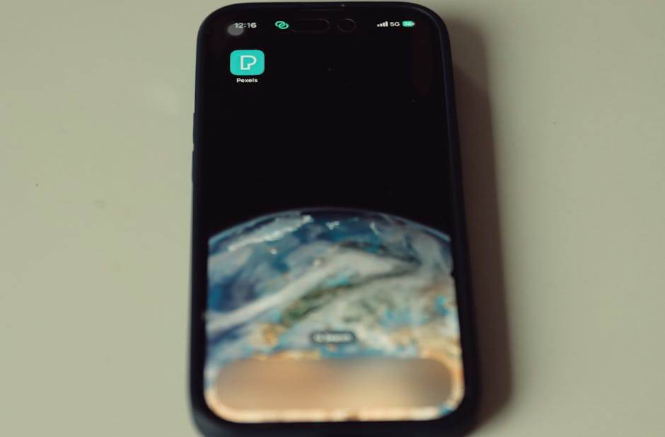 User adjusting smartphone network settings