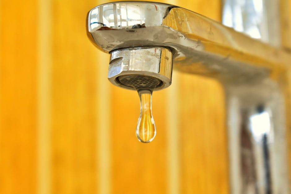 Smart home water leak sensor in apartment