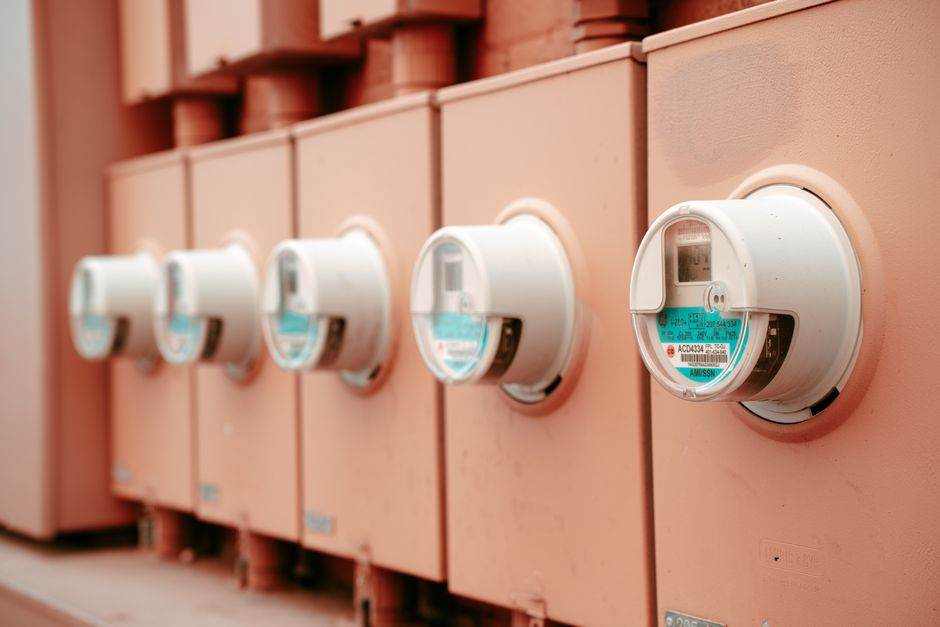Electricity meter and home energy usage concept