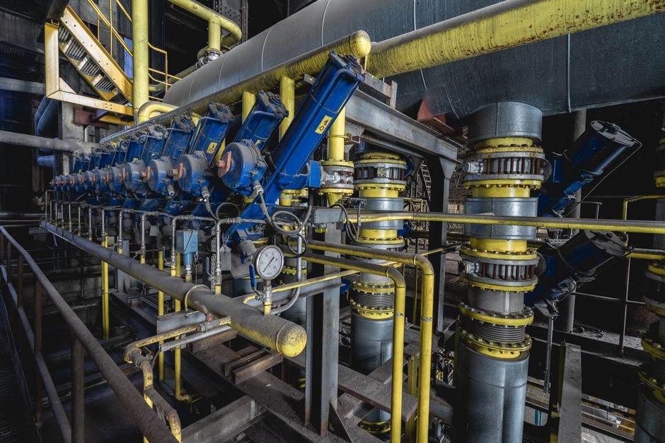 Chaudière collective ou local technique de chauffage dans un immeuble