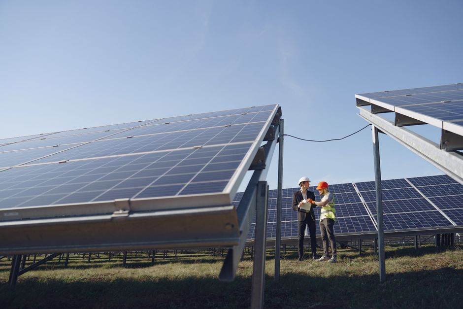 Solar farm with community-owned renewable energy project