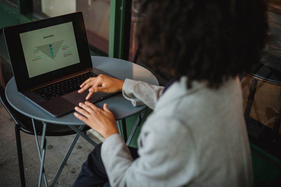 Marketing funnel and lead qualification process on a dashboard