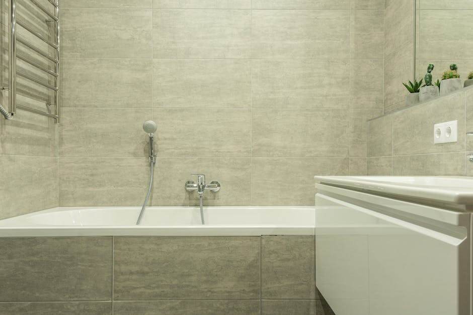 Underfloor heating installation in bathroom renovation