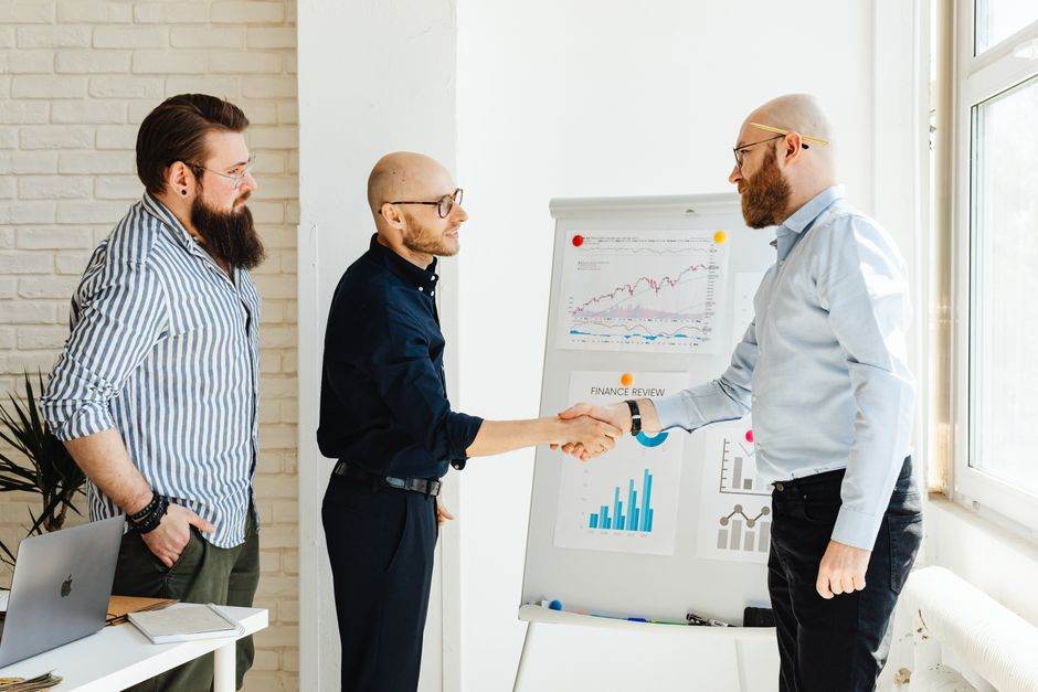 Business team analyzing sales leads and conversion metrics