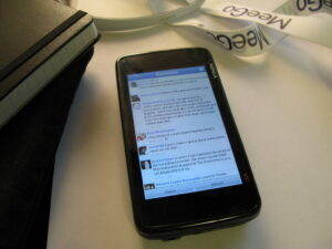 Running first version of my Facebook app on Nokia N900